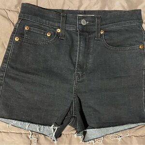 Levi's Black Jean Shorts for Women